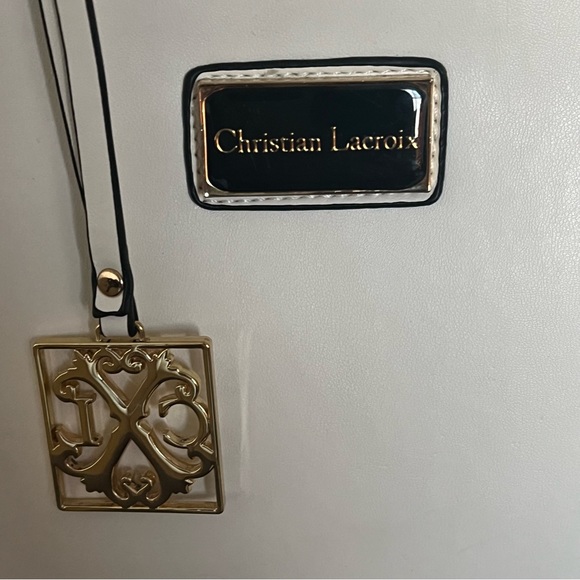 Christian Lacroix Bags Christian Lacroix White Satchel Handbag Euc